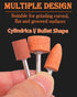 60 Pack Set 1/8" 2 3 Grinding Stone Shank, Sanding Drill Bit for Rotary Tool Flap Wheel for Grinding, Polishing