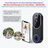 ElioVana 720P 2-Way 2.4GHz Indoor/Outdoor Battery Powered Smart Doorbell Security Camera, Night Vision, Motion