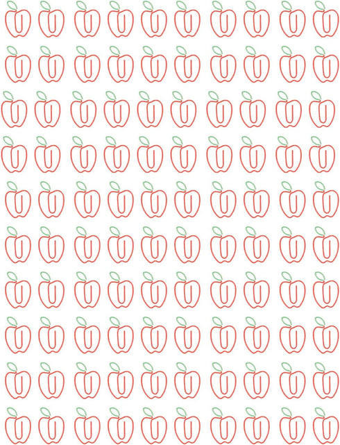 Cute Paper Clips, 100 Pack Decorative Fruit Shape Paperclips, Rust Proof for Document Organizing