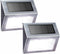 XLUX Solar Powered Lights for Deck Steps, Outdoor Waterproof LED Lamp, White Light 2 Pack