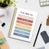 Boho Mental Health Notebooks College Ruled 5.5×8.3,Rainbow Inspirational Spiral Notebooks for Work, Positive Affirmations Spiral Journal,Journal for Teen Girls,160 Pages