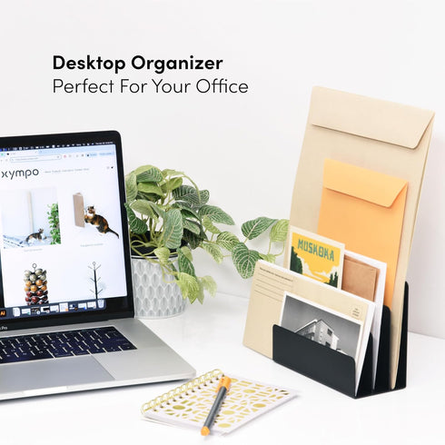 Mail Organizer, Letter Holder - Black Metal