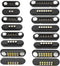 1Pair Magnetic Pogo Pin Connector, 2P/3P/4P/5P/6P/7P/8P/9P/10P/12Pin DC Power Male+Female Socket