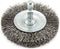Forney 72734 Wire Wheel Brush, Fine Crimped, 2-1/2-Inch-by-.008-Inch with 1/4-Inch Hex Shank