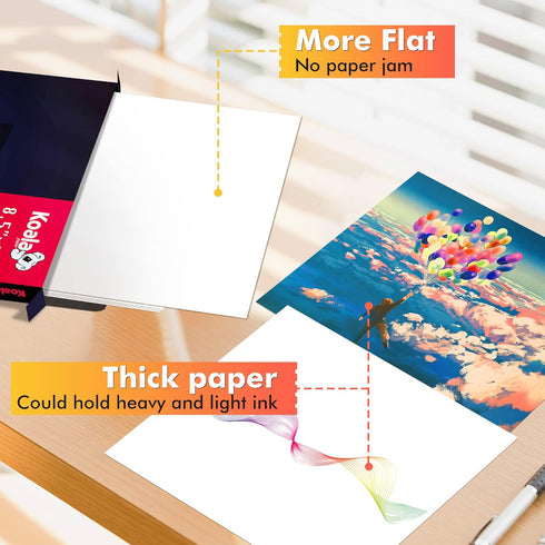 Koala Sublimation Paper 11x17 inches - 100 Sheets, 123g, Easy to DIY T-shirts, Tumblers, Mugs