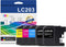 LC201 LC203 XL Ink Cartridges (5-Pack, 2 Black, 1 Cyan, 1 Magenta, 1 Yellow) - Eout Compatible for Brother Printers