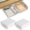 OSPNIEEK Self-Adhesive Under Desk Drawer Organizer - 2 Pack Large Storage Mounted Pencil Holder Tray for Office