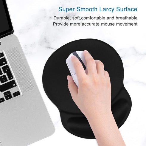 ITNRSIIET Ergonomic Mouse Pad with Gel Wrist Rest, Comfortable Office Supplies for Pain Relief, 8.7 x 7.2 inches