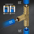 Supply Giant QYUF0058-10 PEX Barb Tee Pipe Fittings, 5/8", Brass, Pack of 10