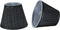 Aspen Creative 32061-2A, Hardback Empire Clip-On Chandelier Lamp Shade, Grey and Black, 3" Top