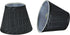 Aspen Creative 32061-2A, Hardback Empire Clip-On Chandelier Lamp Shade, Grey and Black, 3" Top