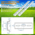 6 Piece Aluminum DIN Rails, 4 Inches Long, 35mm Wide, 7.5mm High, Top Hat Slotted with RoHS, Extra Premium Screws