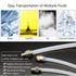 Beduan 6 mm OD Pneumatic Air Line Tubing, Black Nylon Hose for Fluid Transfer or Air Brake System, 32.8ft