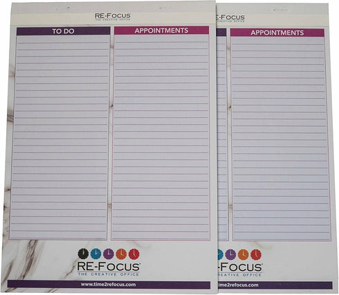Pink Premium To-Do List Legal Pad for Tasks, Notes & Appointments, 2 Count, 30 Tear-Off Sheets Each