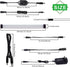 Counter Switch(4 AIBOO LED Under Light Rigid Bar Under Above Cabinet Plug in Kitchen Lights Linkable with Rocker