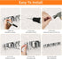 Mop and Broom Holder Wall Mount, Upgraded Organizer, Stainless Steel for Home Kitchen Garden