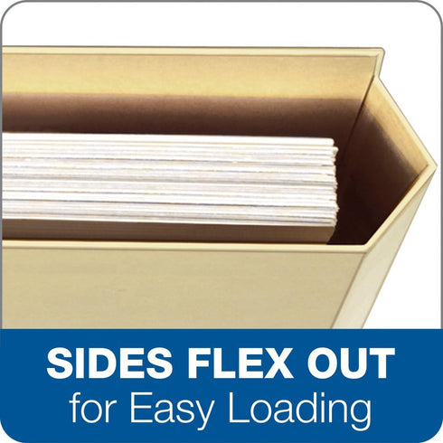 Pendaflex Expanding File Folder Pocket, Manila, Letter-Size, 10 File Folder Pockets, Durable Organizer