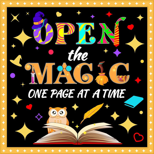 Magic Themed Classroom Bulletin Board Set - Back to School Cutouts for Kindergarten, Preschool, Elementary Decor