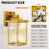 1 Pack Dusk to Dawn Outdoor Lighting, Waterproof Outdoor Porch Light with Tempered Glass, Outdoor Light Fixture
