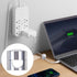 SmallCat 5 Sets Charger Holders for Cords, Silver Adjustable Cable Anchor Holders, Adhesive Metal Cord Clips, Cable
