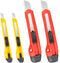 ORIENTOOLS Utility Knife Box Cutter, 4-Pack Set, Auto-lock Razor with Snap Off Blades for Home and Office
