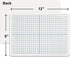 Scribbledo 5 Pack Dry Erase XY Axis Coordinate Plane Graph Lap Boards - 9” X 12” for Classroom Use