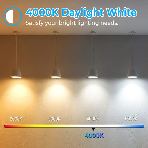 4 Pack Brightever Vintage LED Edison Bulbs, 60 Watt Equivalent, 6W ST58, 4000K Neutral Daylight White, Clear Glass