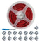 15Pack 2pin LED Strip Connector with 32.8ft Wire - Tighten Screw Terminal Blocks for 5-24v LED Tape Light (2P-8MM)