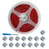 15Pack 2pin LED Strip Connector with 32.8ft Wire - Tighten Screw Terminal Blocks for 5-24v LED Tape Light (2P-8MM)