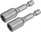 uxcell Quick-Change Nut Driver Bit, 1/4" Hex Shank 8mm Magnetic Nut Setter Drill Bits, 1.89" Length, 2 Pcs