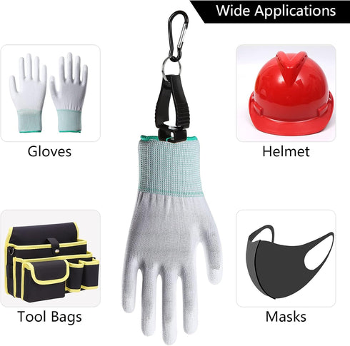 20 PCS Glove Clips for Work, Safety Clip Glove Keeper, Glove Holder Clip for Belt Loop
