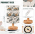 Fustylead Bear Elk Mountain Outdoor Themed Table Lamp for Bedroom USB Port Lamps Small Accent Table Lamp Nightstand