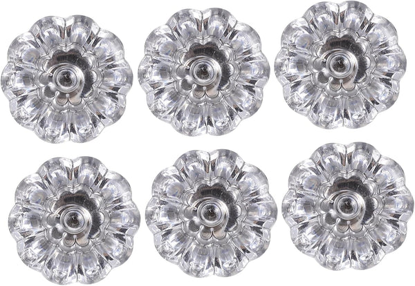 POPETPOP 6pcs Plastic Knobs for Cabinets Bedside Handles Replacement Decorative Hardware for