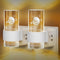 2pcs Night Lights Plug Into Wall with Planet, Dimmable LED Night Light