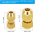PATIKIL Pipe Extension Joint Connector Set | 2Pcs Free Welding AC Copper Pipe Coupling Adapter Fittings for