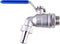 TIZZE 1/2 inch Stainless Steel Ball Valve Weldless Bulkhead for Home Brew Kettle/Mash Tun