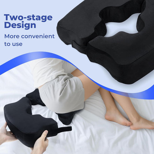 Tailbone SAHEYER Bed Sore Cushions for Butt, Memory Foam Pressure Relief Pillow with Center Hole and Cutout, for Long