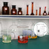 Glass Beaker with Handle, 500 ml Clear Graduated Low Form Griffin Beaker with Pouring Spout