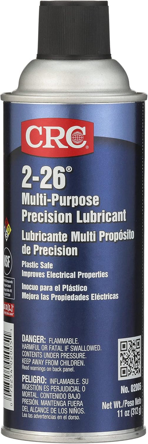 CRC 2-26 Multi-Purpose Precision Lubricant 02005 - 11 wt oz, Plastic Safe