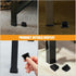 30pcs Zerodeko Oval Plastic Chair Leg Plugs and Table Leg Protectors Black Furniture Covers Tube End Caps for Floor