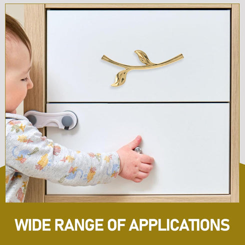 FUOYLOO Closet Cabinet Pull Handle for Doors and Dresser Drawers, Left-Side Furniture Handle for Wardrobe, Shoe