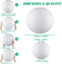 19.68" Lampshade(1 Pack) White Round Paper Lanterns, Chinese/Japanese Paper Lantern Pendant Light, Large Hanging Paper