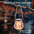 Mosaic Solar Lights Outdoor Lanterns, Decorative Waterproof Hanging Lanterns, Solar Night Lights for Garden, Patio,