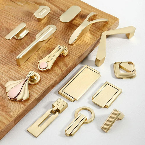 SHOORR 6Pcs Cabinet Knobs Wardrobe Drawer Knob Bedside Cabinet Cabinet Ring Wardrobe Single-Hole Furniture Door Pull D