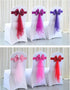 Ywmsfl 6pieces Chair Sashes for Weddings Stretch Band Spandex Bows for Elegant Decors Event Accent Chair