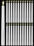 Treela 36 Pieces Flameless Taper Candles Flickering Faux LED Battery Operated Electric