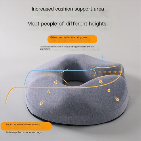 Generic Tailbone (16.5"x15"x3.35")(Green) Orthopedic Donut Seat Cushion for Pain Relief - Hemorrhoids, Postpartum