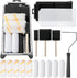 Bates- 4 Inch Paint Roller Set, 18 pcs, 1x Plastic Paint Tray,