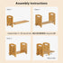 Adjustable Desktop Bookshelf - Sturdy Desk Bookshelf and Book Organizer - No Tools Required to Assemble This Desktop