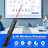 QUI Presentation Clicker, Wireless Presenter with Hyperlink Volume Control, RF 2.4GHz USB Remote for PowerPoint &